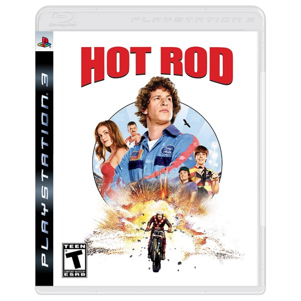 the movie Hot Rod but for the Playstation 3, included as a Goof